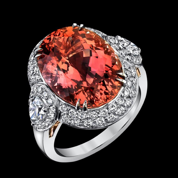 Imperial topaz & diamond ring by Hubert Inc. – by Renée Newman