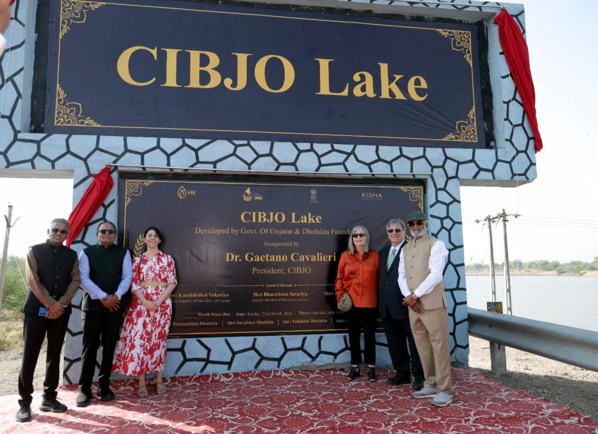 CIBJO Lake: CIBJO’s Centenary year celebrated with inauguration of lake supporting drought-stricken region in India