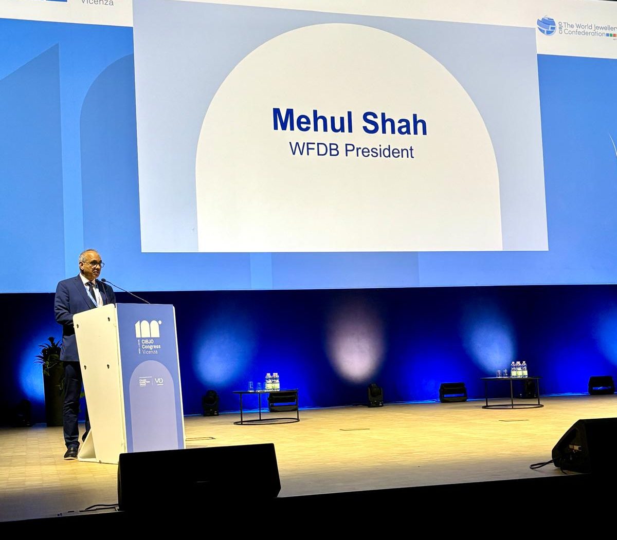 Mehul Shah, President WFDB Addresses CIBJO Centenary Celebration